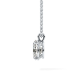 2 CT Oval Lab-Grown Diamond Solitaire Necklace
