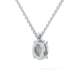 2 CT Oval Lab-Grown Diamond Solitaire Necklace