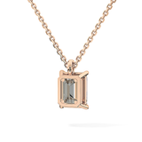 2 CT Emerald Lab-Grown Diamond Solitaire Necklace