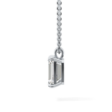 2 CT Emerald Lab-Grown Diamond Solitaire Necklace