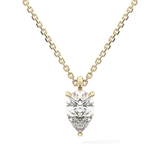 2 CT Pear Lab-Grown Diamond Solitaire Necklace