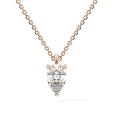 2 CT Pear Lab-Grown Diamond Solitaire Necklace