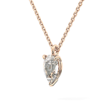 2 CT Pear Lab-Grown Diamond Solitaire Necklace