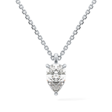 2 CT Pear Lab-Grown Diamond Solitaire Necklace