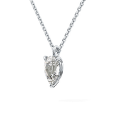 2 CT Pear Lab-Grown Diamond Solitaire Necklace