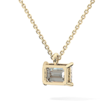 2 CT Emerald Lab-Grown Diamond Solitaire Necklace