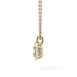 2 CT Emerald Lab-Grown Diamond Solitaire & Bezel Necklace