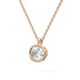 2 CT Oval Lab-Grown Diamond Solitaire & Bezel Necklace