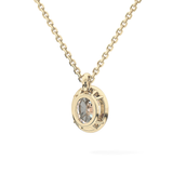 2 CT Oval Lab-Grown Diamond Bezel Necklace