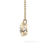 2 CT Round Lab-Grown Diamond Solitaire & Bezel Necklace