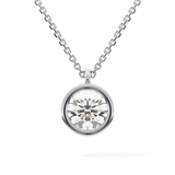2 CT Round Lab-Grown Diamond Solitaire & Bezel Necklace