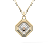 2 CT Asscher Lab-Grown Diamond Solitaire & Bezel Necklace