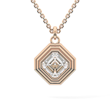 2 CT Asscher Lab-Grown Diamond Solitaire & Bezel Necklace