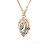 2 CT Pear Lab-Grown Diamond Solitaire & Bezel Necklace