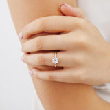 Round Solitaire Lab Grown Diamond Engagement Ring