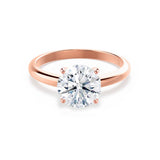 Round Solitaire Lab Grown Diamond Engagement Ring