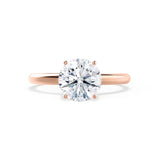 Round Solitaire Lab Grown Diamond Engagement Ring