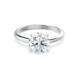 Round Solitaire Lab Grown Diamond Engagement Ring