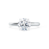 Round Solitaire Lab Grown Diamond Engagement Ring
