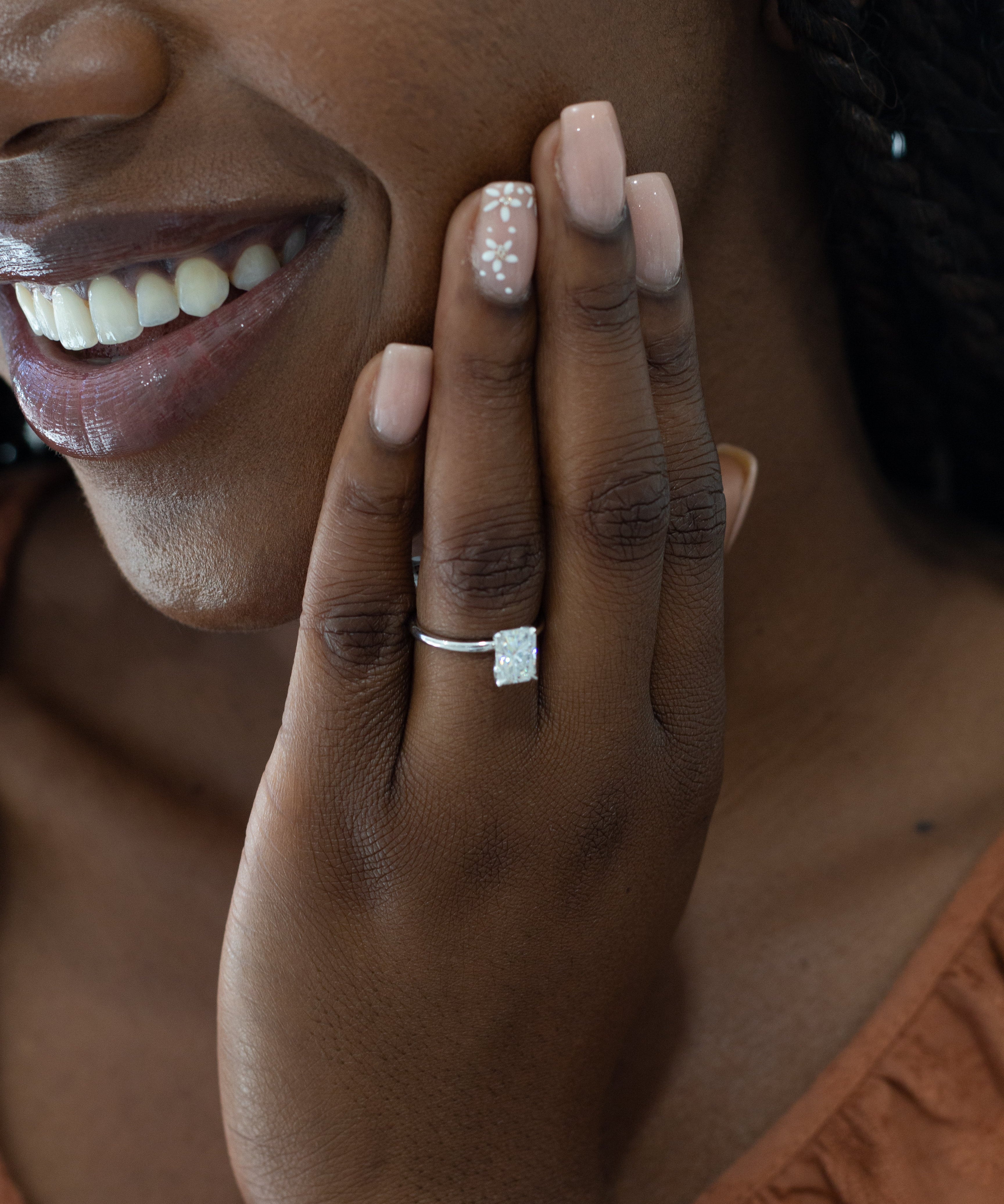 Solitaire Engagement Ring Featuring 1.2 CT Radiant Moissanite 2