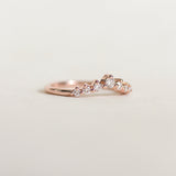 Half Eternity Wedding Band Featuring 0.18 TCW  Round Moissanite 4