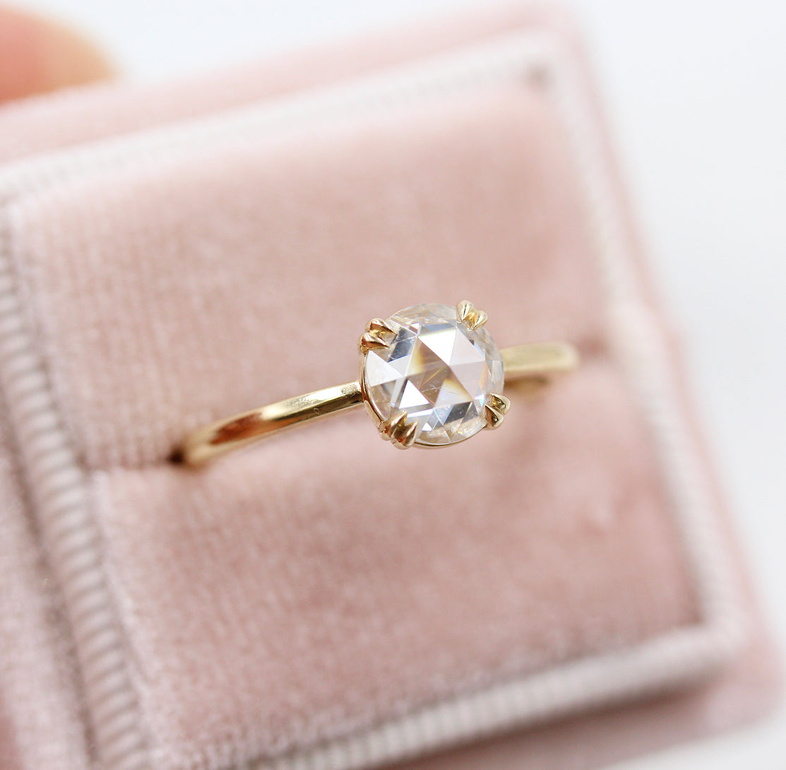 Round Solitaire Lab Grown Diamond Engagement Ring