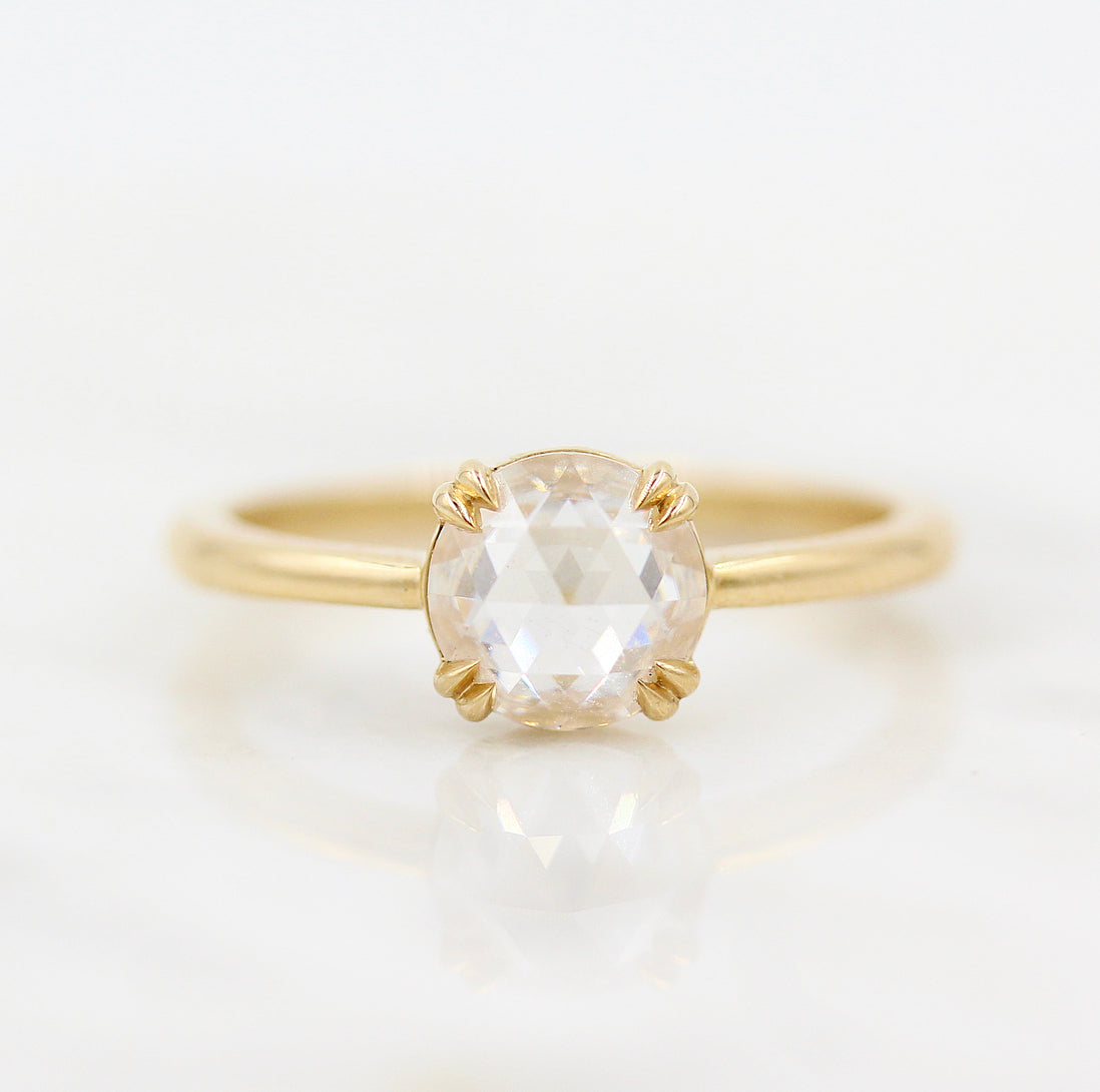 Round Solitaire Lab Grown Diamond Engagement Ring
