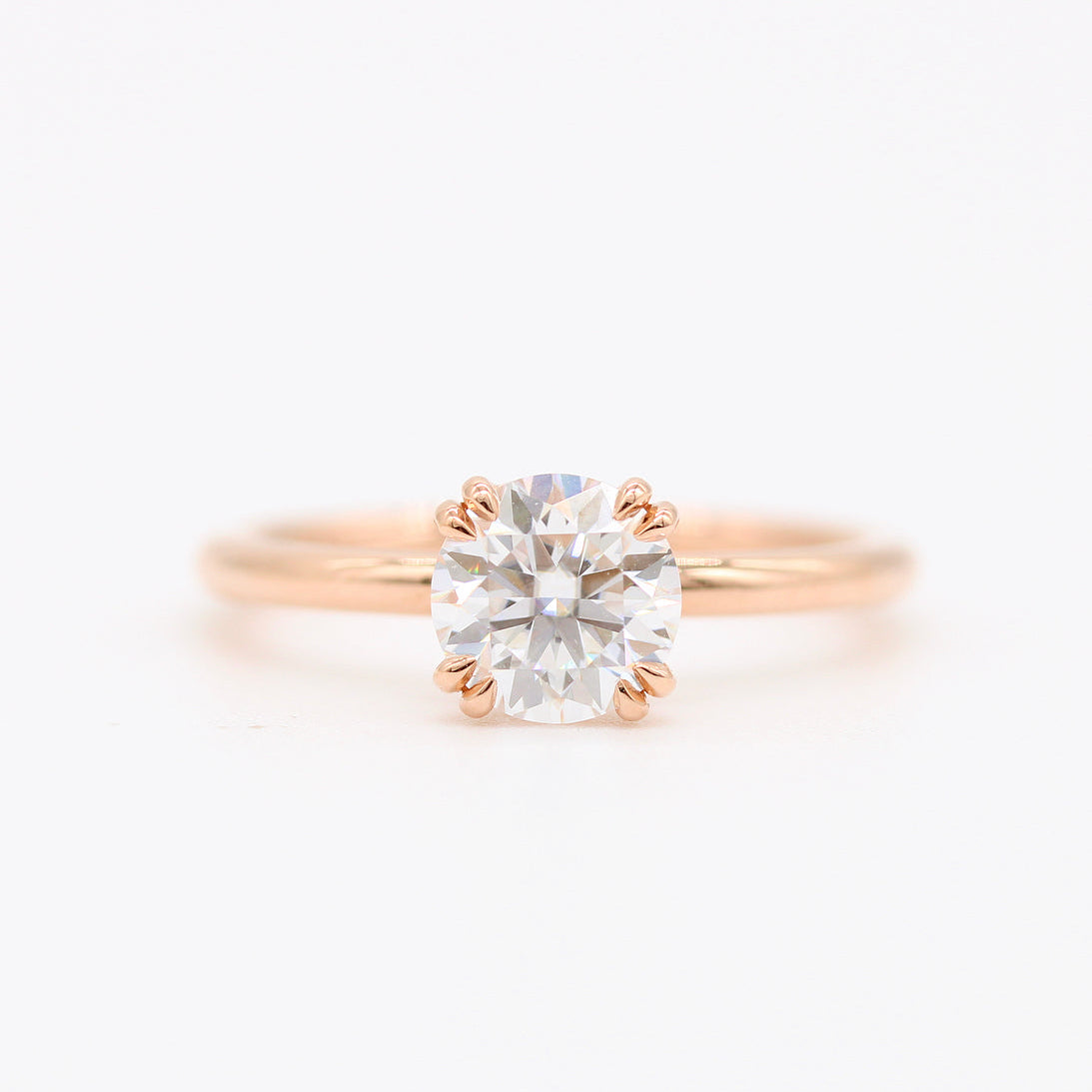 Round Solitaire Lab Grown Diamond Engagement Ring