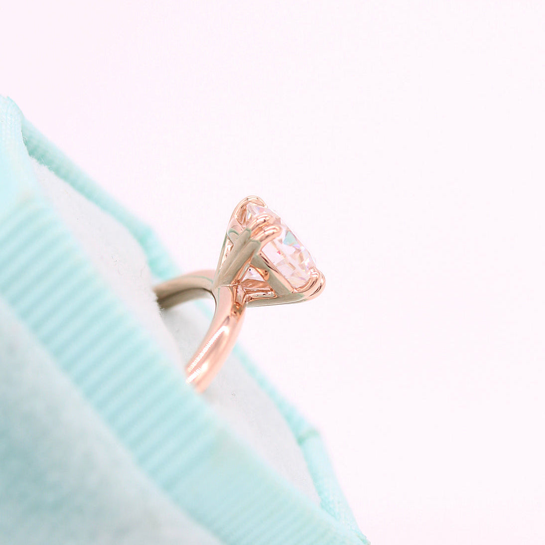 Round Solitaire Lab Grown Diamond Engagement Ring