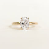 Hidden Halo Engagement Ring Featuring 1.50 CT Oval Moissanite 1