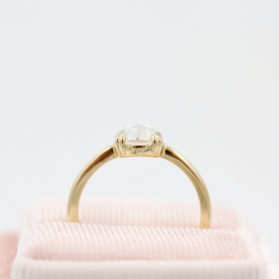 Round Solitaire Lab Grown Diamond Engagement Ring