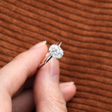 Oval Solitaire Lab Grown Diamond Engagement Ring