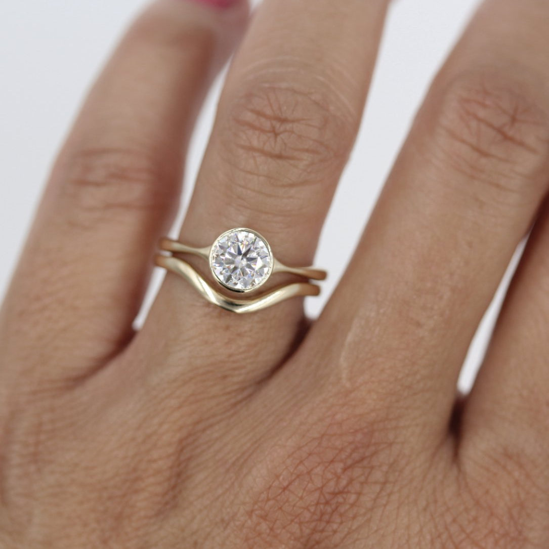Round Solitaire  Lab Grown Diamond Engagement Ring