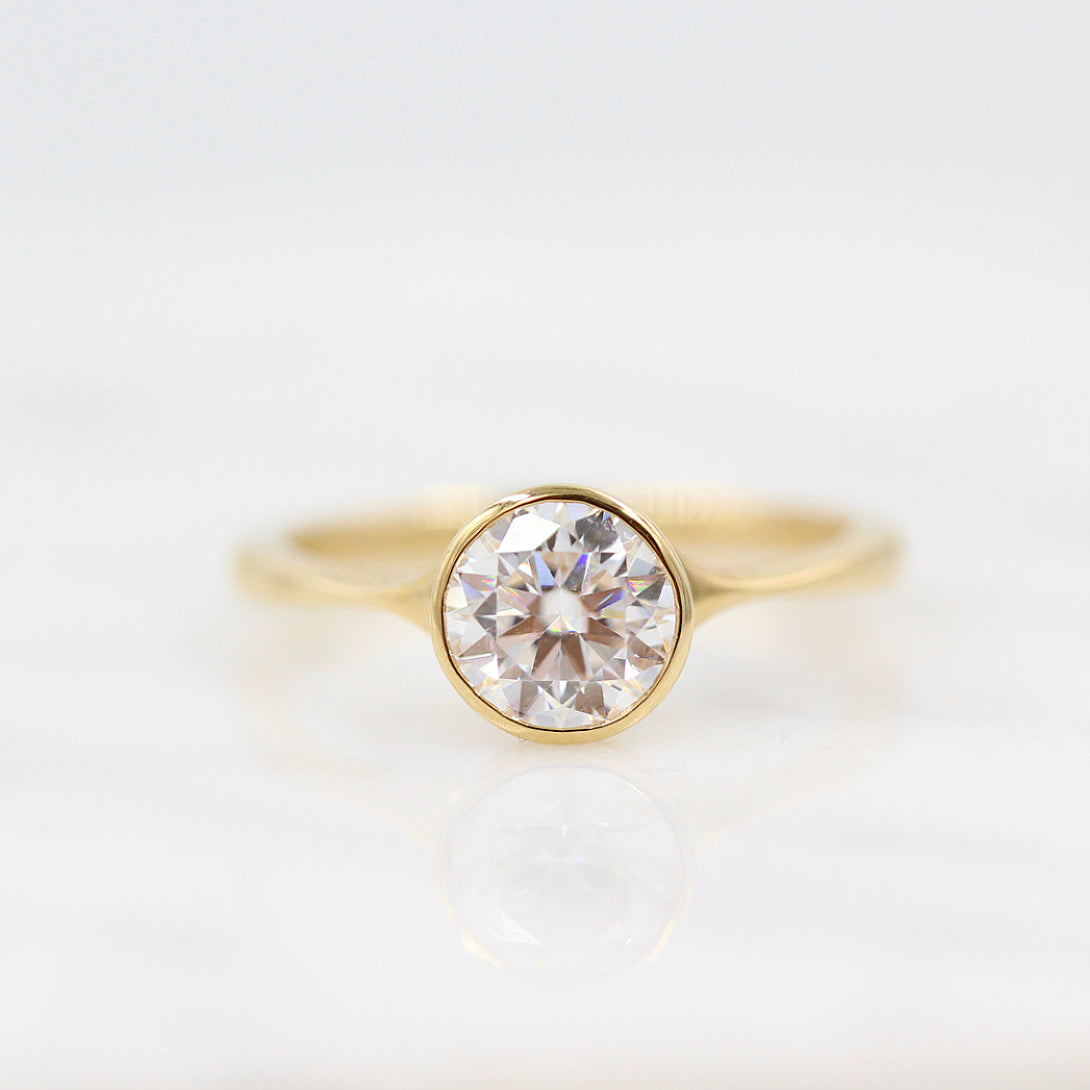 Round Solitaire  Lab Grown Diamond Engagement Ring