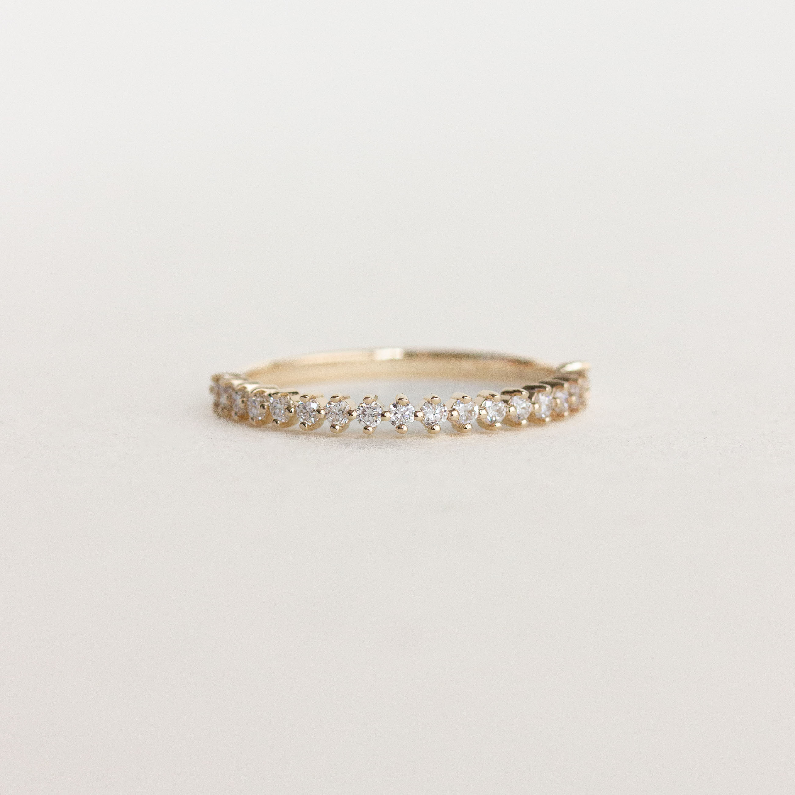 Half Eternity Wedding Band Featuring 0.20 TCW Round Moissanite 1