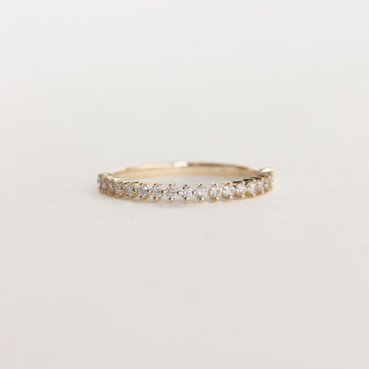 Half Eternity Wedding Band Featuring 0.20 TCW Round Moissanite 1