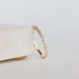 Half Eternity Wedding Band Featuring 0.20 TCW Round Moissanite 5