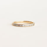 Half Eternity Wedding Band Featuring 0.22 TCW Baguette Moissanite 1