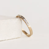 Half Eternity Wedding Band Featuring 0.22 TCW Baguette Moissanite 5