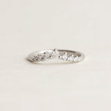 Half Eternity Wedding Band Featuring 0.18 TCW  Round Moissanite 1