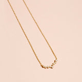 0.04 Carats Round Shape Moissanite Curve Necklace 1