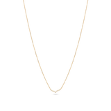 0.04 Carats Round Shape Moissanite Curve Necklace 5