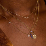 0.04 Carats Round Shape Moissanite Curve Necklace 7