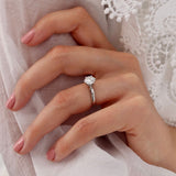 Round Solitaire Lab Grown Diamond Engagement Ring