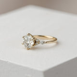 1.20 CT Round Shaped Moissanite Engagement Ring In Three Stone 6