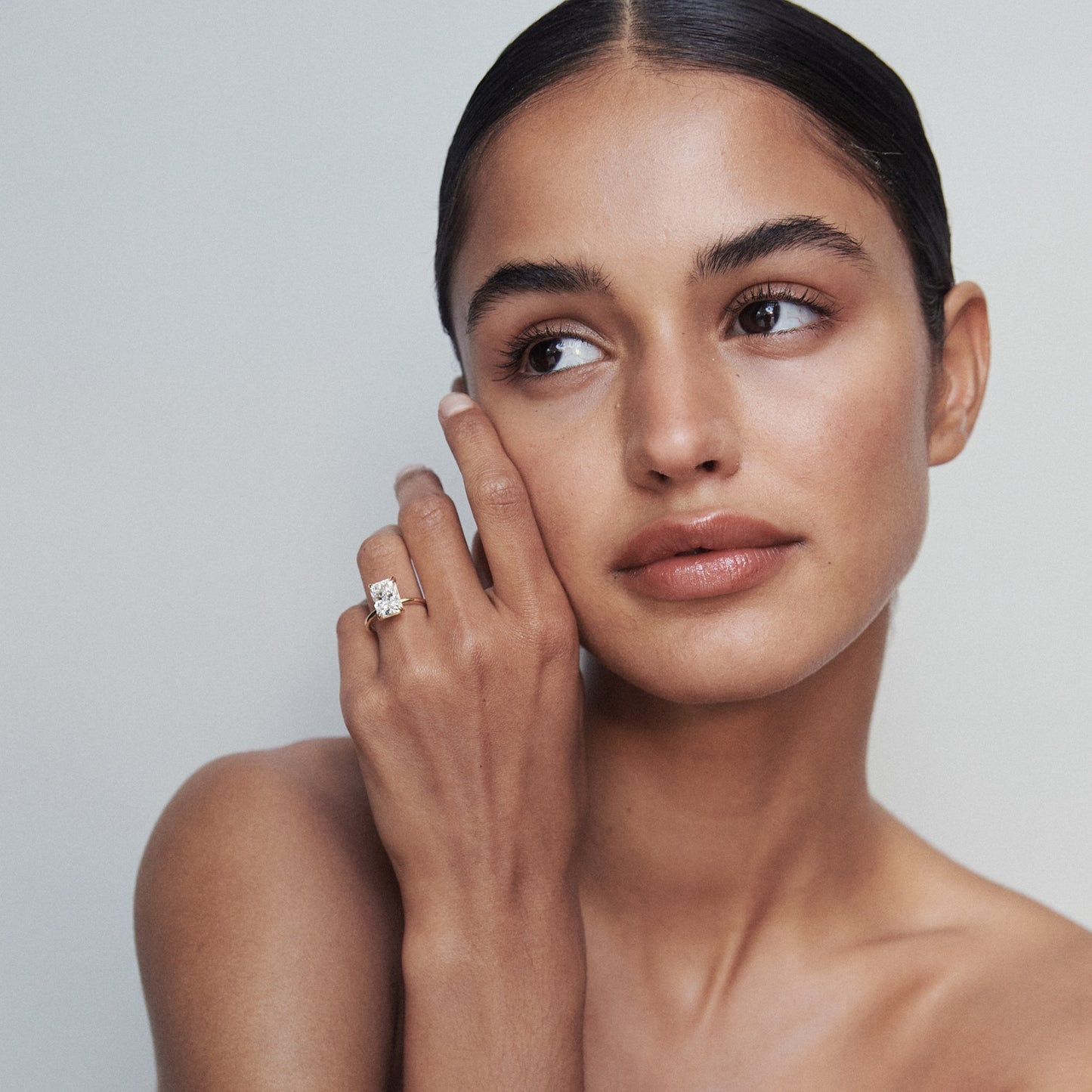 Solitaire Engagement Ring Featuring 1.5 CT Radiant Moissanite 10