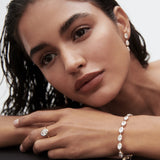 Bezel Setting Engagement Ring Featuring 1.5 CT Oval Moissanite 7