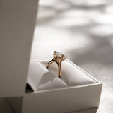 Solitaire Engagement Ring Featuring 1.5 CT Cushion Moissanite 2