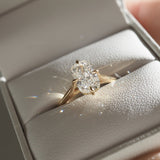 Solitaire Engagement Ring Featuring 1.5 CT Cushion Moissanite 1