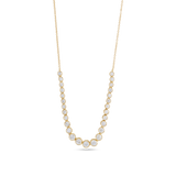 Bezel Necklace 1.76 Carats Round Shape Moissanite 3